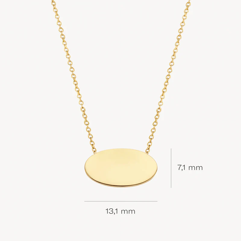 14k BLUSH Disc Pendant - Image 3