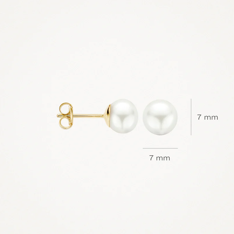 14k BLUSH Pearl Earstuds - Image 4