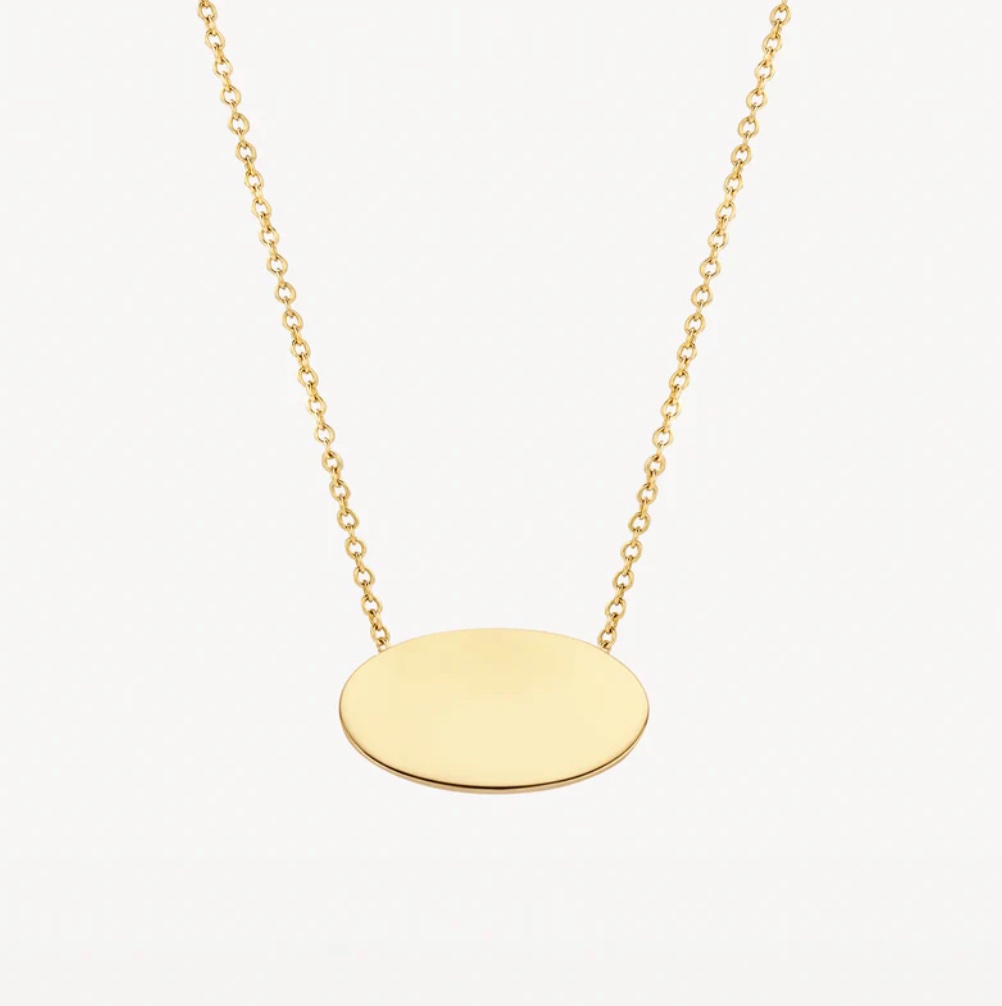 14k BLUSH Disc Pendant