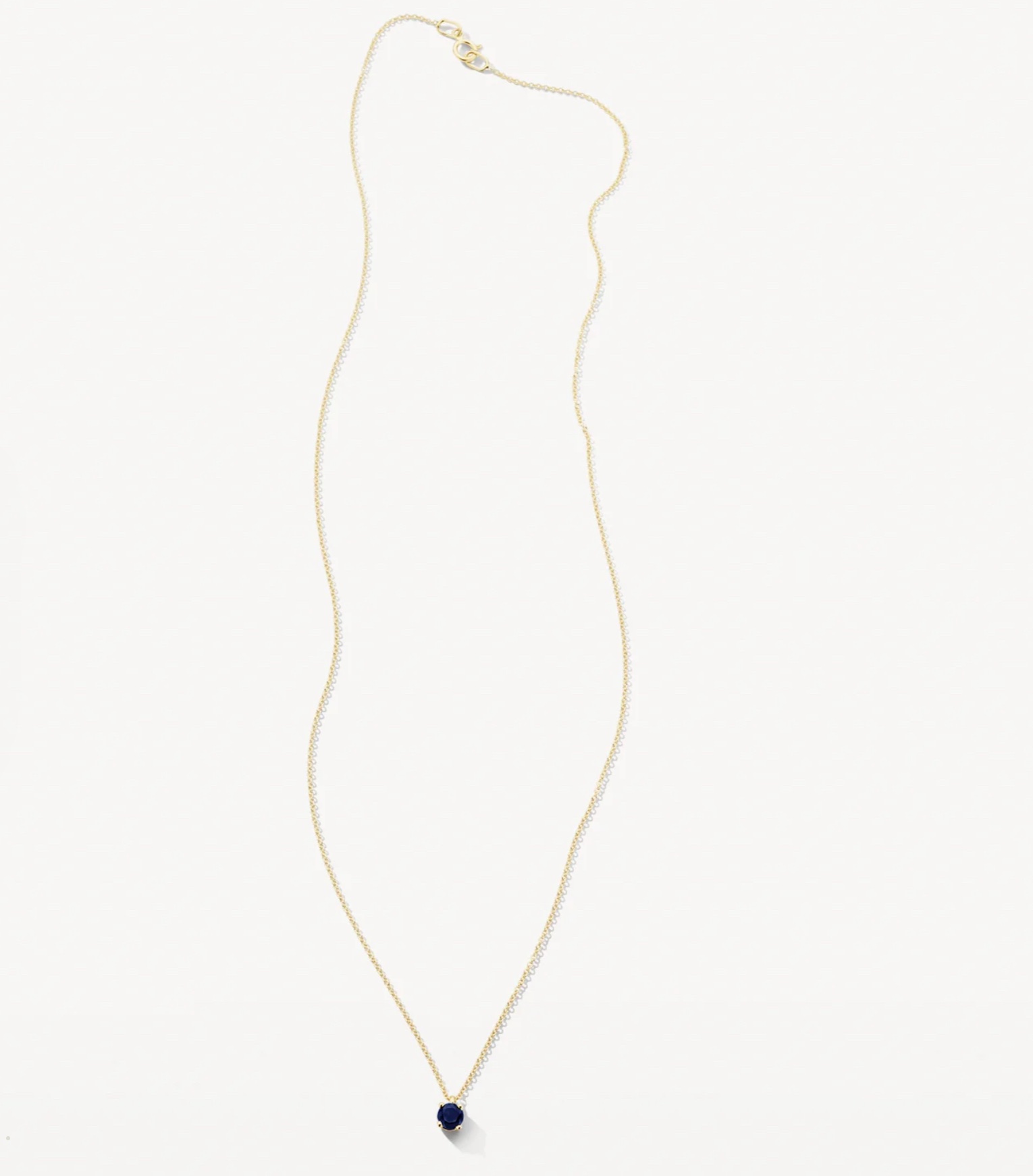 14k BLUSH Necklace with Sapphire Pendant - Image 2