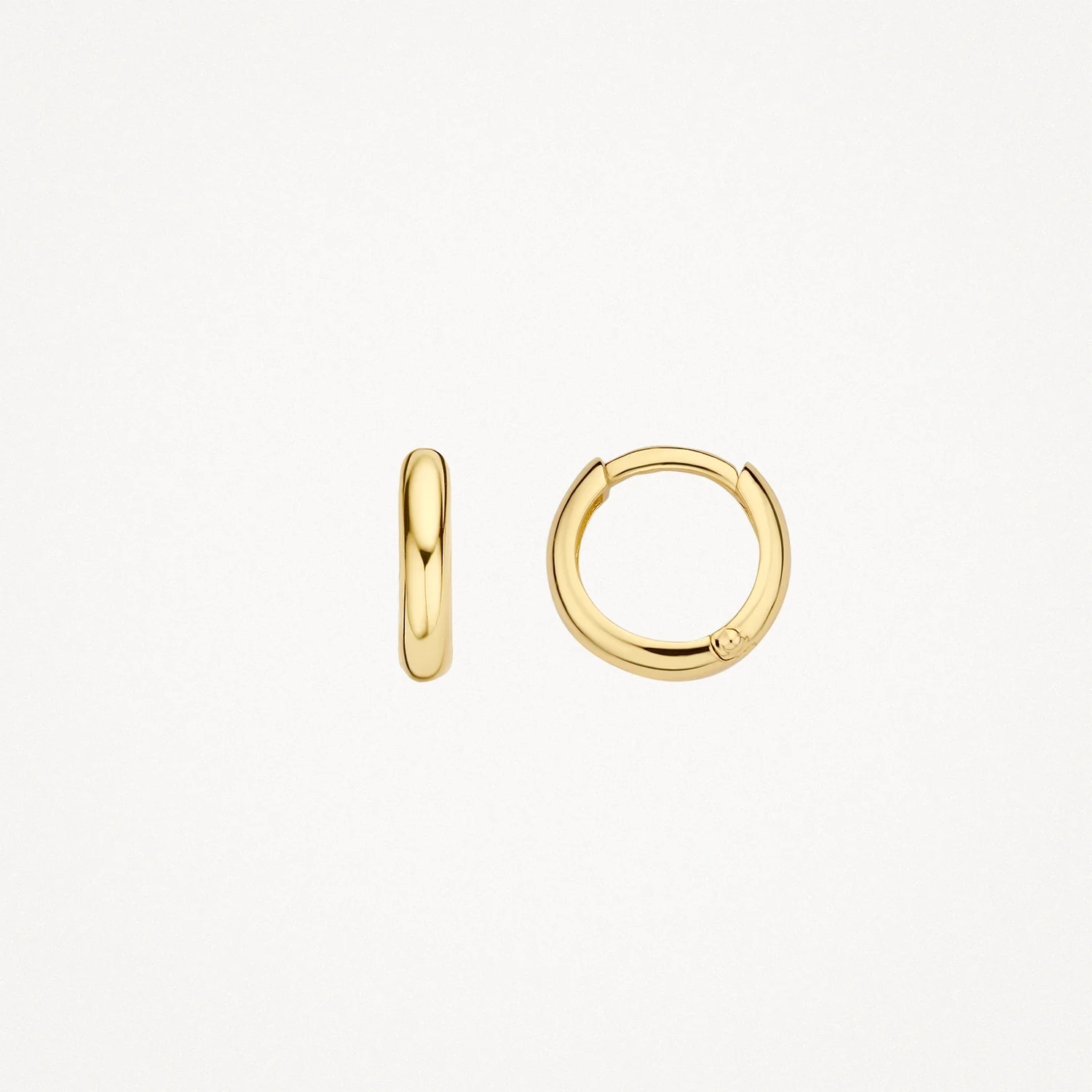 14k BLUSH Round Earrings