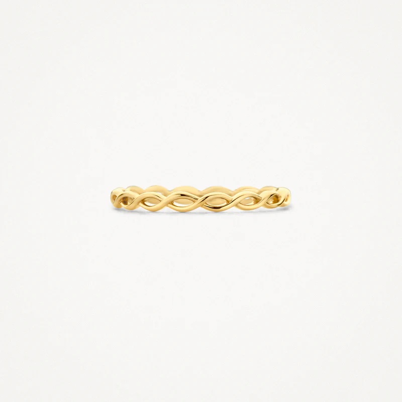 14k BLUSH Twisted Infinity Ring - Image 4