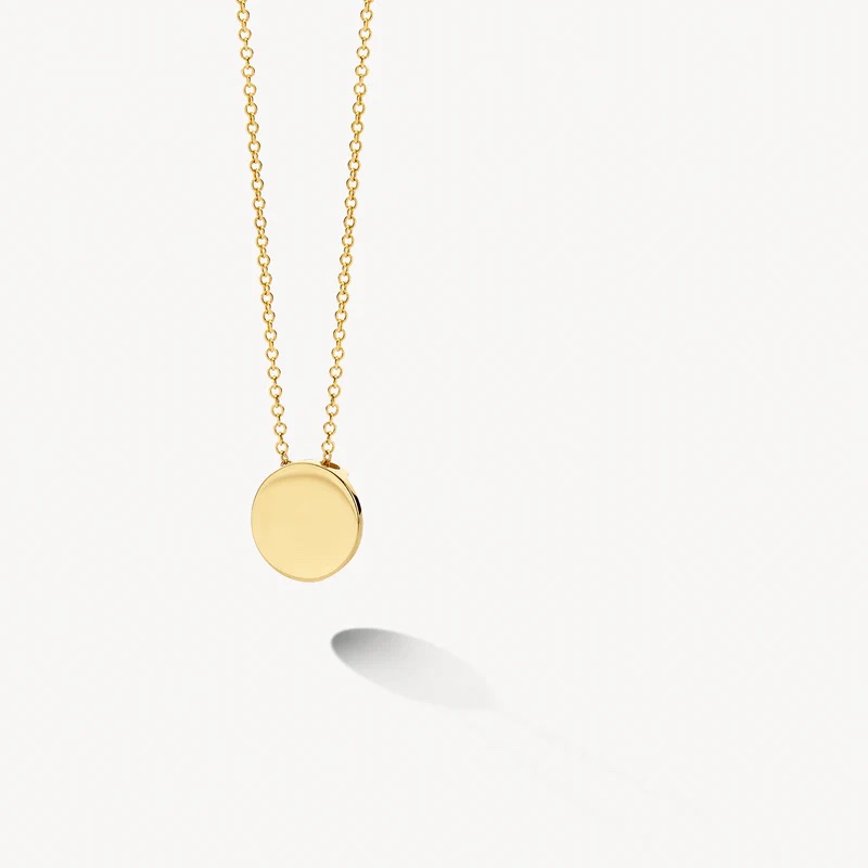 14k BLUSH Necklace with Circle Pendant - Image 2
