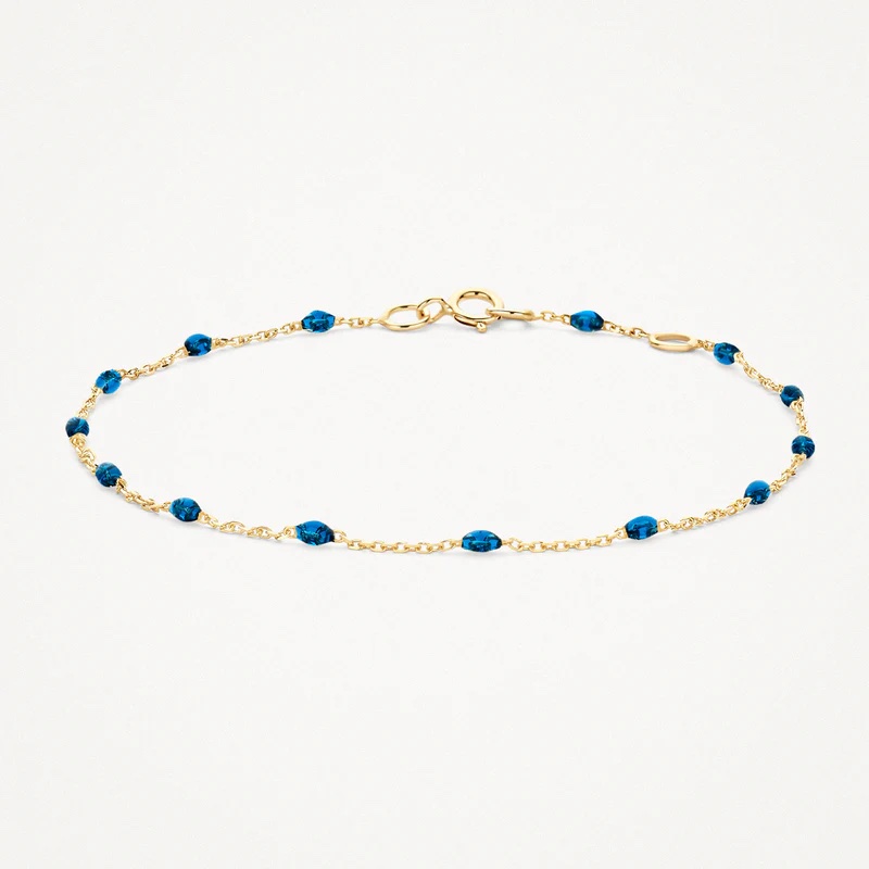 img_1126.jpeg 14k BLUSH Blue Resin Bracelet