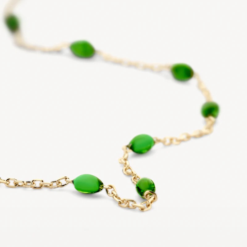 14k BLUSH Green Resin Bracelet - Image 4