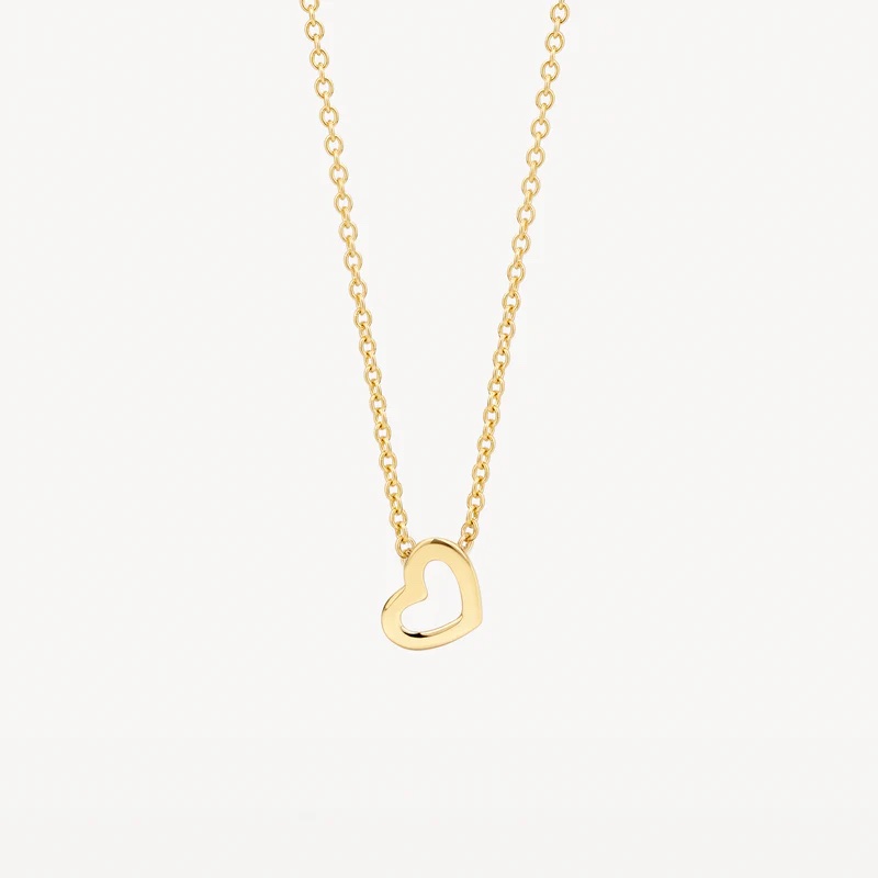 14k BLUSH Necklace with open pendant heart - Image 3