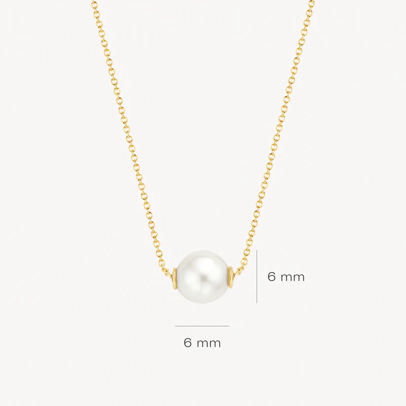 14k BLUSH Necklace Pearl Pendant - Image 3