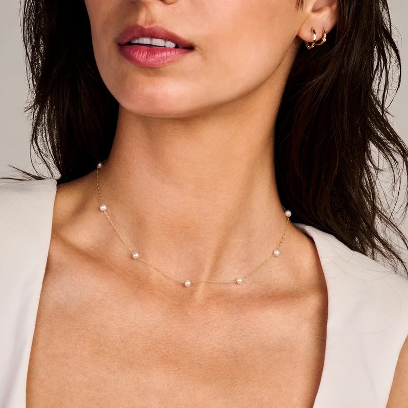 14k BLUSH Pearl Necklace - Image 2