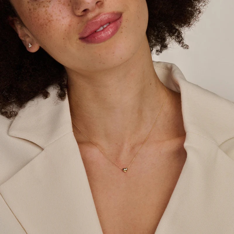 14k BLUSH Heart Necklace - Image 2