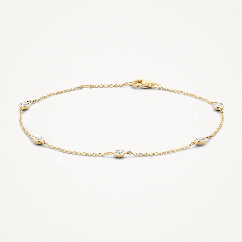 img_1168.jpeg 14k BLUSH Cubic Zirconia Bezel Set Bracelet