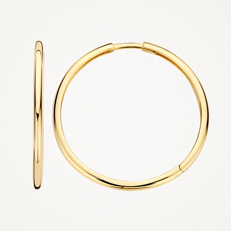 14k BLUSH Classic Hoop Earrings - Image 2