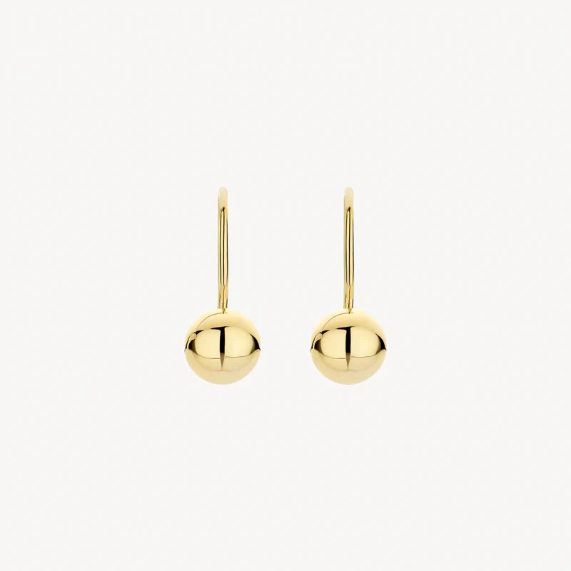 14k BLUSH Earrings 6 mm spherical - Image 3