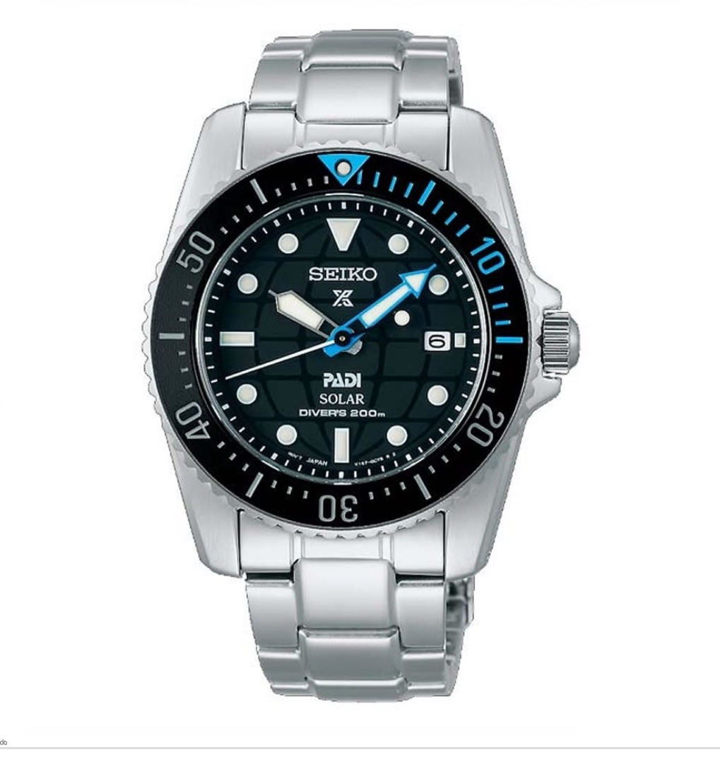 SEIKO PROSPEX SOLAR PADI EDITION BLACK DIAL 38.5MM, 200M SILICO