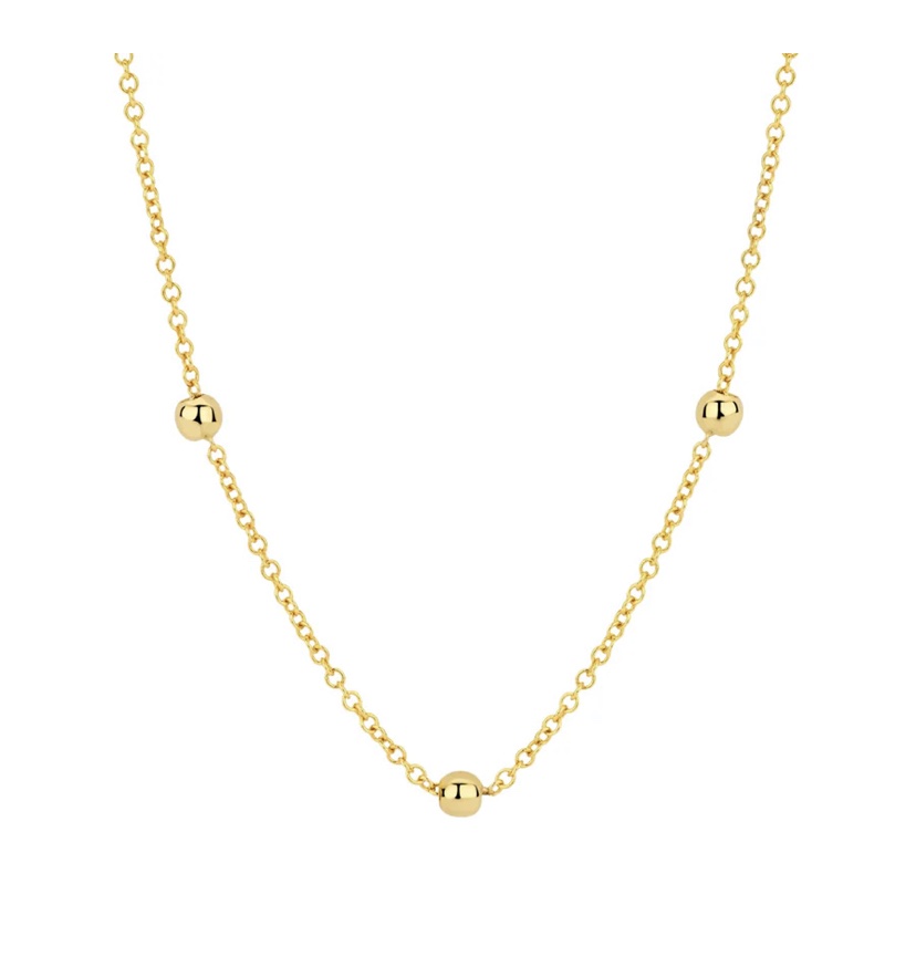 14k BLUSH Bead Necklace