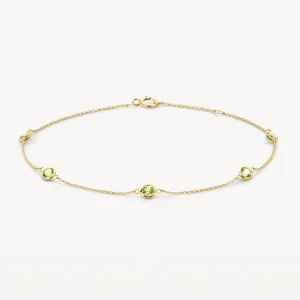 peridot 14k BLUSH Peridot Bracelet