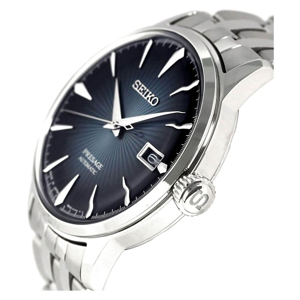 Seiko - Presage Basic Line Collection 40.5mm Blue Dial Steel Mens Watch - Image 3