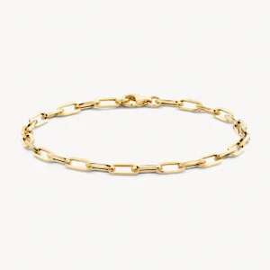 2191YGO 14k Blush Chain Bracelet Paperclip Link