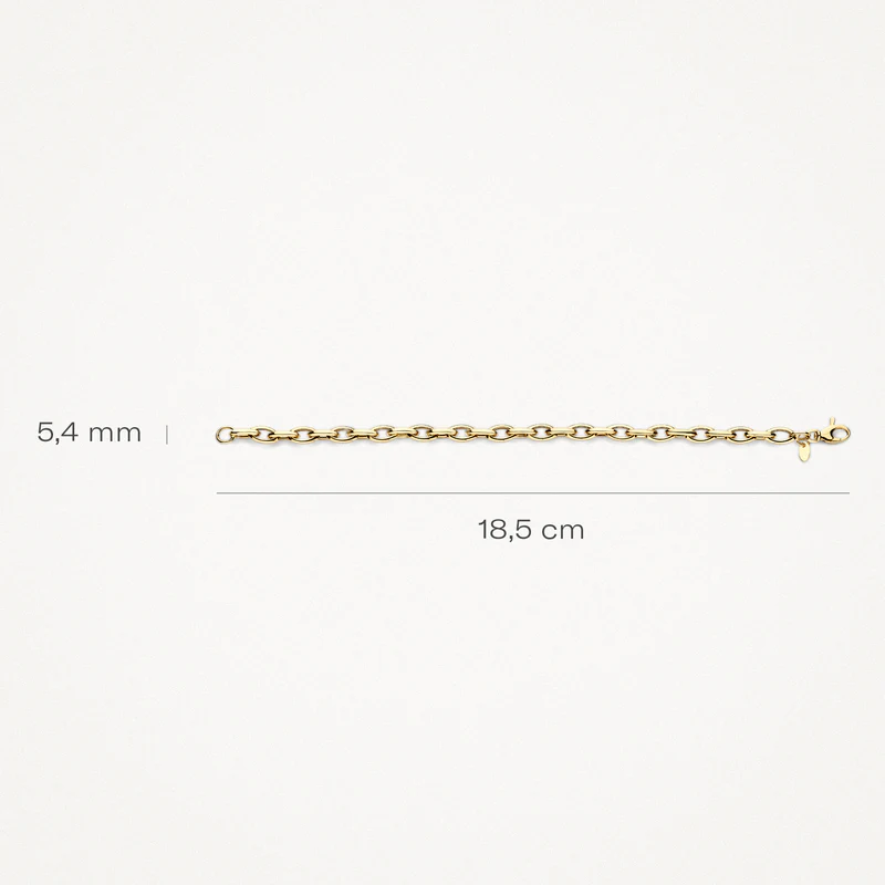 14k BLUSH Heavy Link Bracelet - Image 3