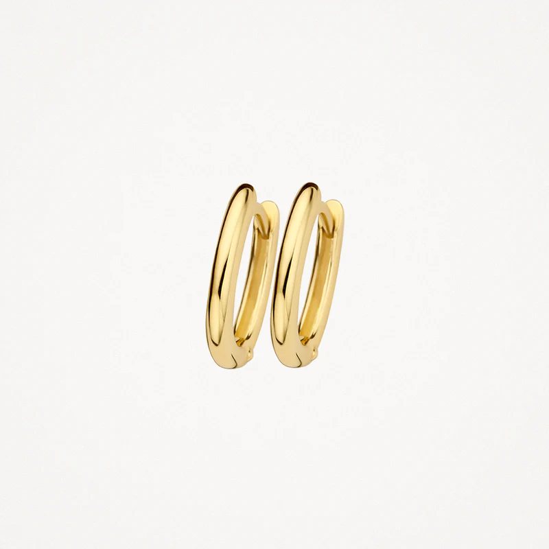 14k BLUSH Oval Hoop Earring - Image 2