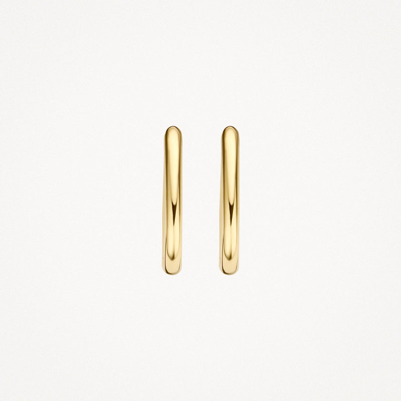 14k BLUSH Oval Hoop Earring - Image 2
