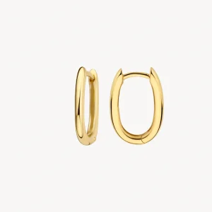 14k BLUSH Oval Hoop Earring