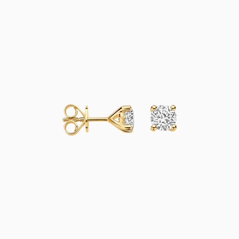 14k BLUSH Lab Diamond Classic Stud Earrings - Image 2